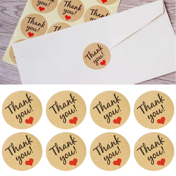 (10) Thank You Stickers for Your Shipping Packages - Picture 2 of 6